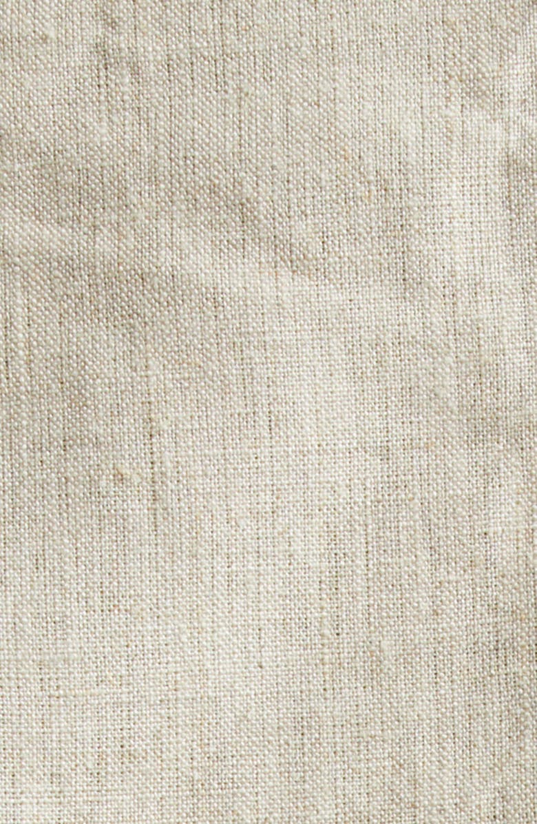 Coperni Heart Asymmetric Linen Shirt, Alternate, color, Beige Bei