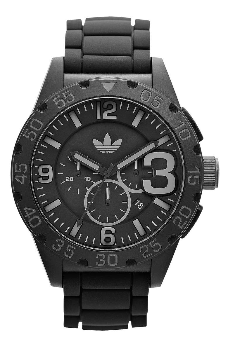 adidas Originals 'Newburgh' Chronograph Watch, 48mm, Main, color,