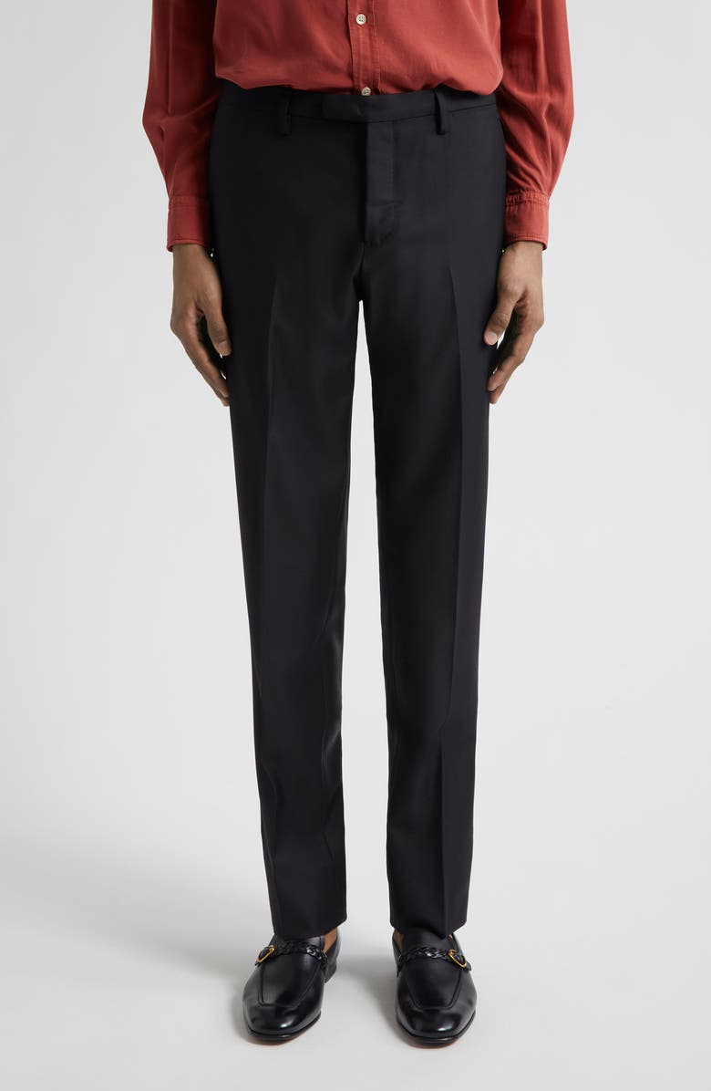 Boglioli Stretch Virgin Wool Tuxedo Pants, Main, color,