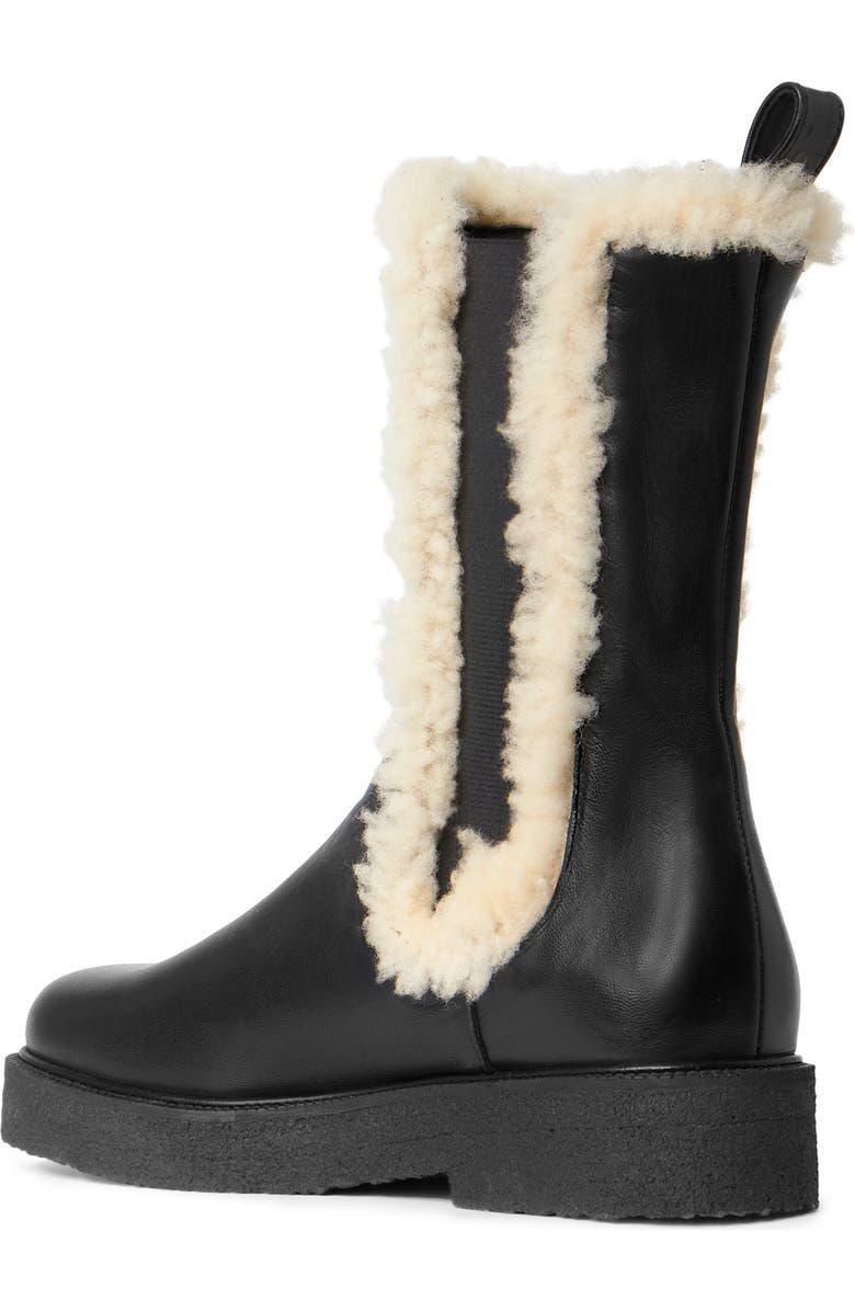 STAUD Palamino Genuine Shearling Chelsea Boot, Alternate, color,