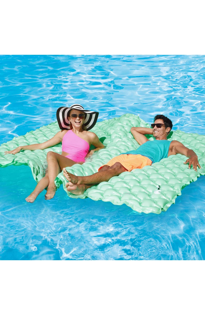 Funsicle Mega Party Mat Fresh Mint, 8 foot Inflatable Pool & Water Float, Alternate, color, Green