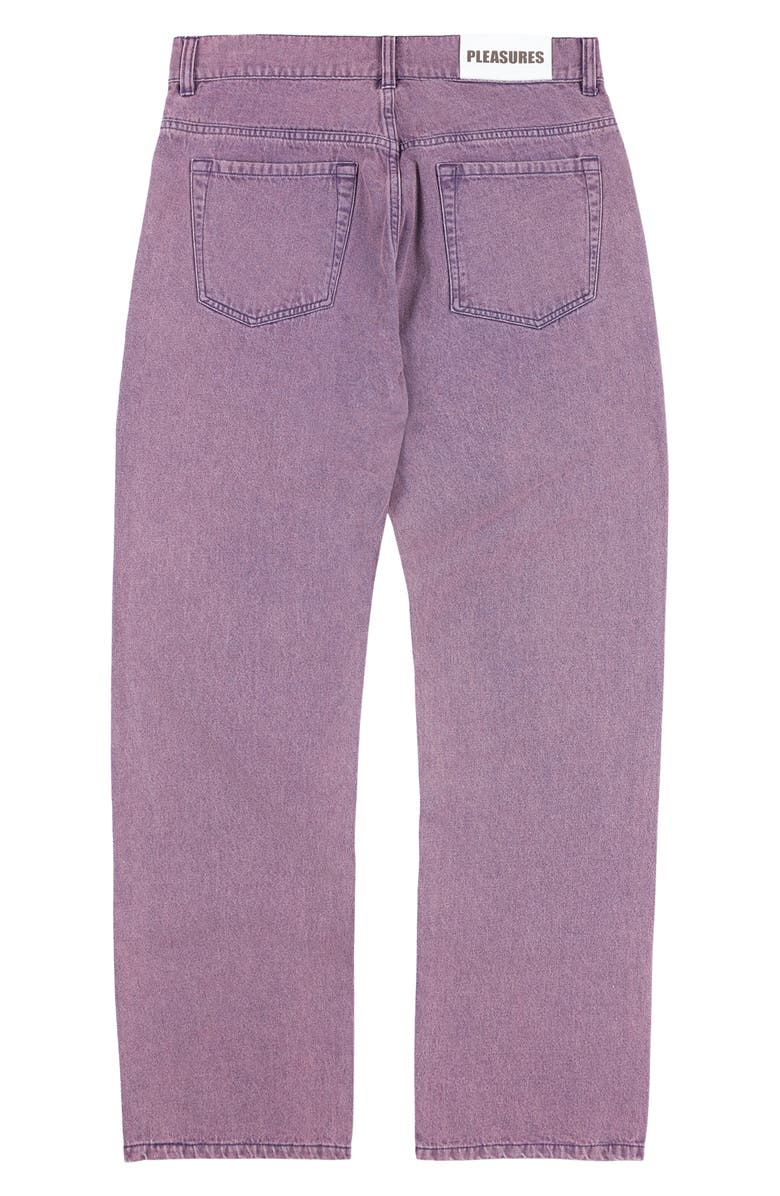 PLEASURES Acid Wash Straight Leg Jeans, Alternate, color, 