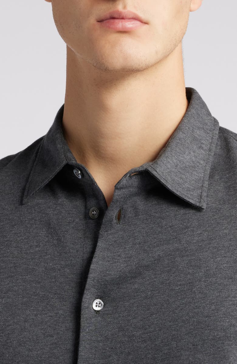 Emporio Armani Cotton Button-Up Shirt, Alternate, color, 