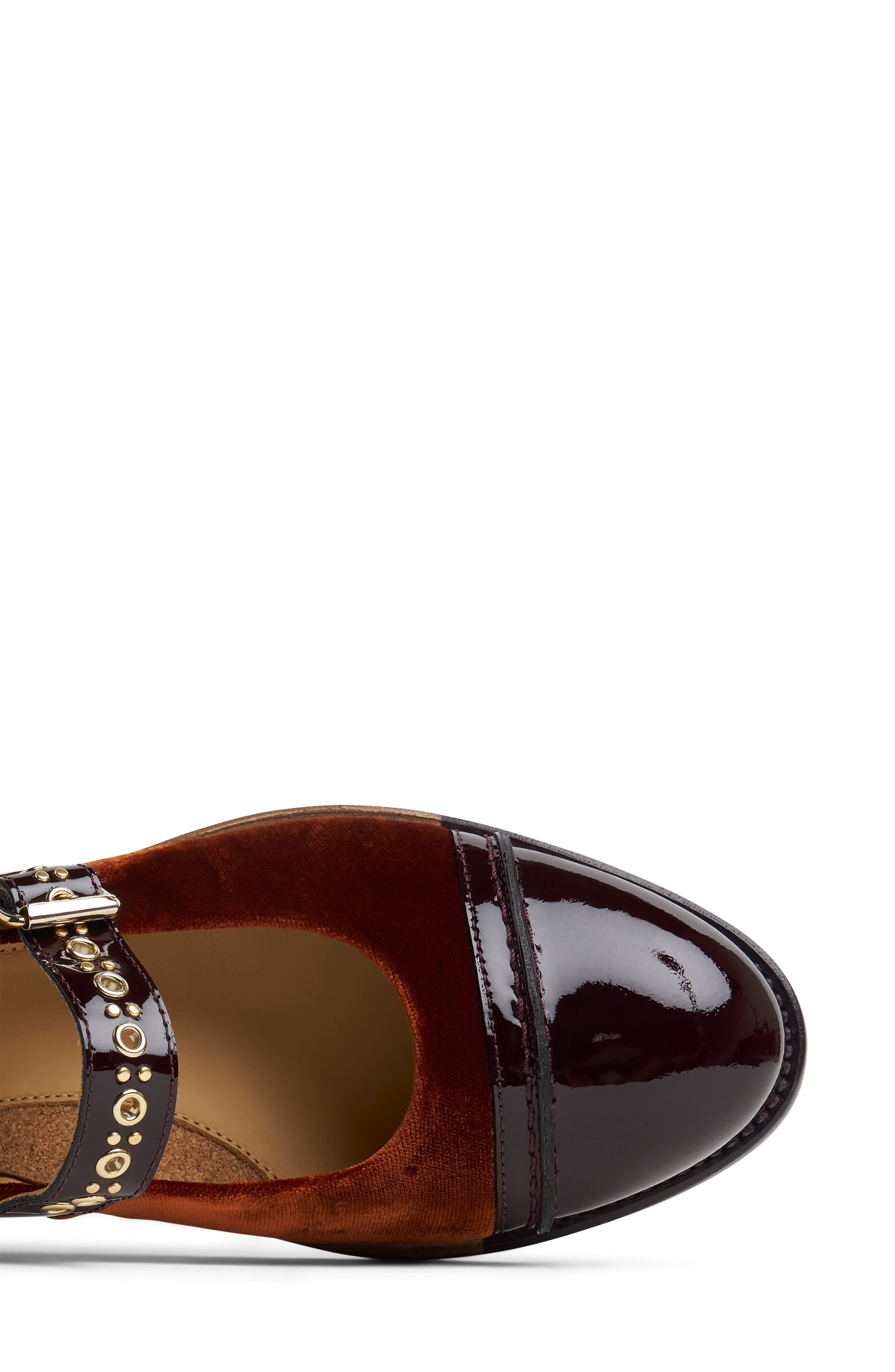 The Office of Angela Scott Miss Alexa Cap Toe Mary Jane, Alternate, color, Rust