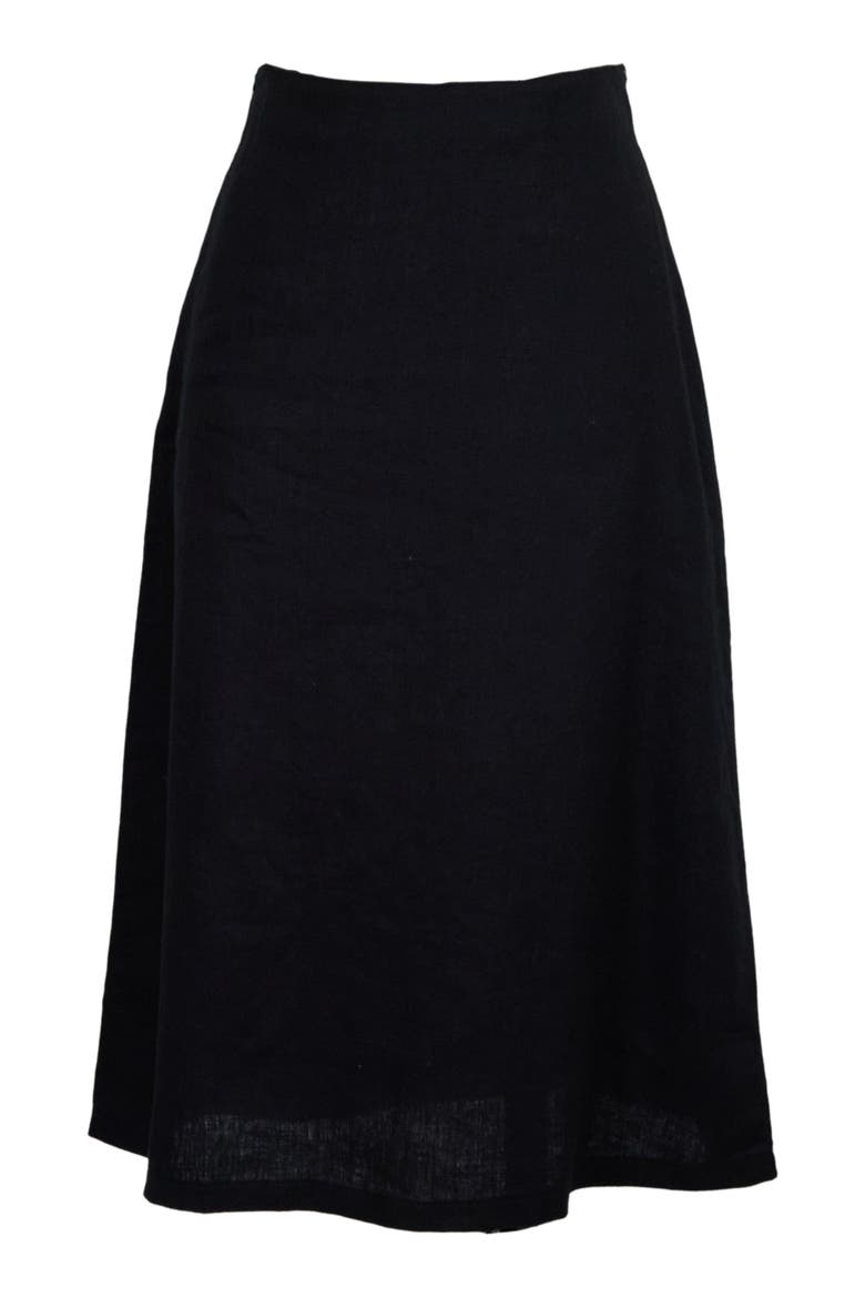 Womens Midi Skirt, Alternate, color, BLACK