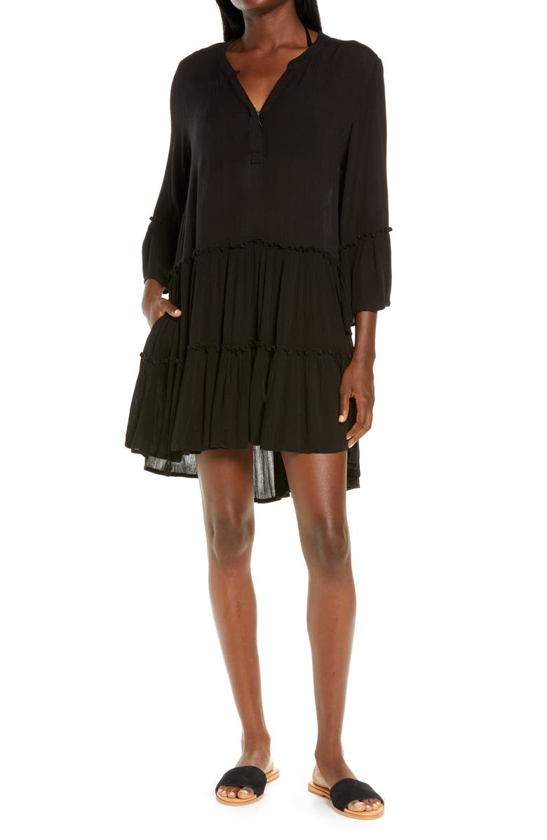 Elan V-Neck Cover-Up Dress, Main, color, 