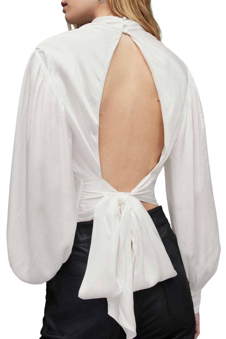 Ilarya Long Sleeve Bodysuit, Alternate, color, OPTIC WHITE