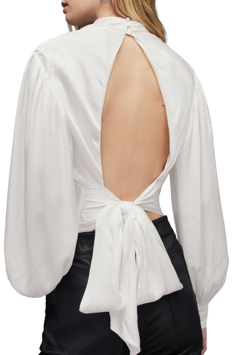 AllSaints Ilarya Long Sleeve Bodysuit, Alternate, color,