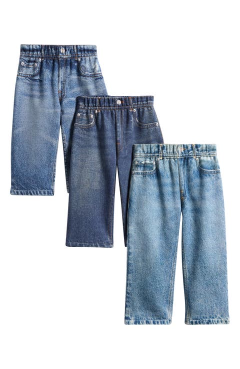 Mini Miramar Assorted 3-Pack Cotton Terry Sweatpant Jeans (Baby)