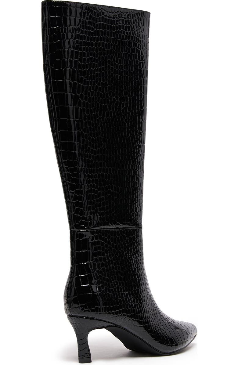 Therapy Australia Dove Pointed Toe Tall Boot, Alternate, color, Black Croc