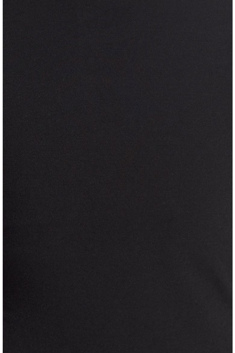 Faux Wrap Jersey Dress, Alternate, color, BLACK