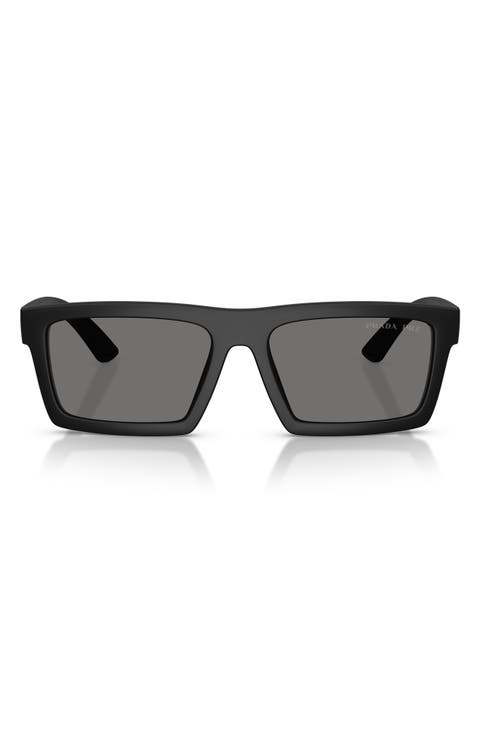 55mm Rectangular Sunglasses