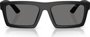 Prada Linea Rossa 55mm Rectangular Sunglasses