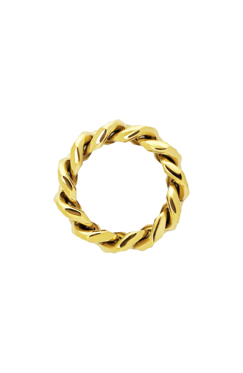 REBL Chain Band Ring, Alternate, color, Gold