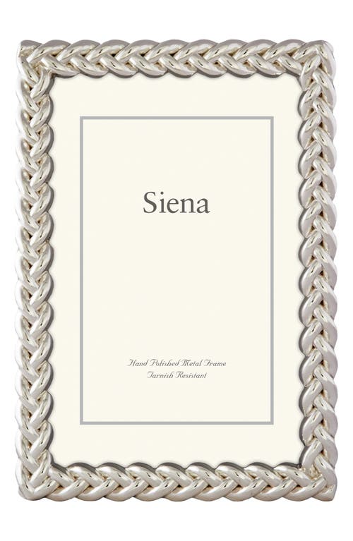 Siena Silver Braid 8 X 10-inch Picture Frame In Silver