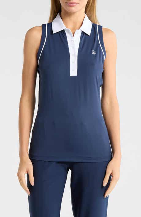 ORIGINAL PENGUIN GOLF Sleeveless Colorblock Golf Polo