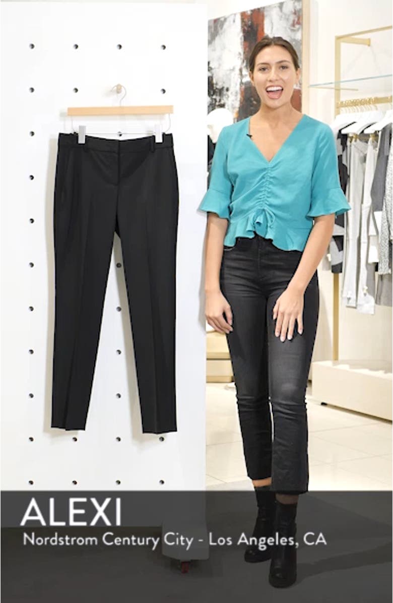 Straight Leg Stretch Wool Trousers, sales video thumbnail