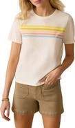 Faherty Sunwashed Essential Stripe Organic Cotton T-Shirt