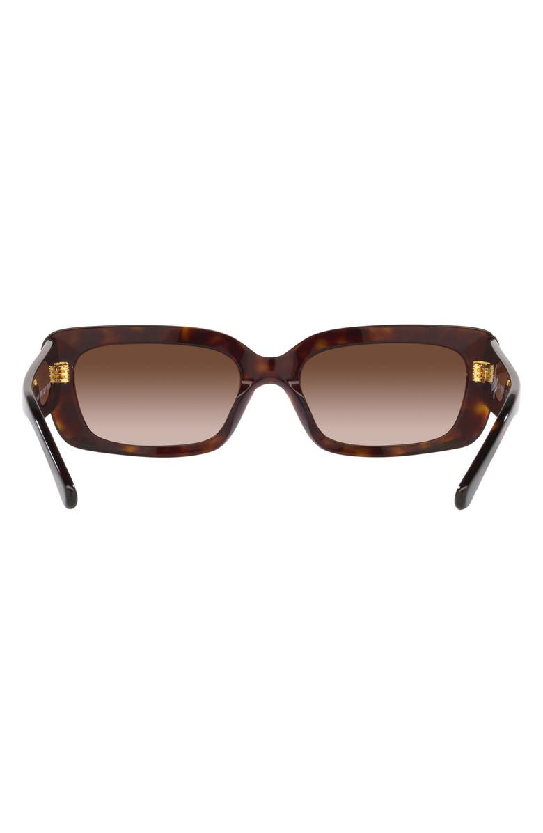 VOGUE 52mm Gradient Rectangular Sunglasses, Alternate, color, 