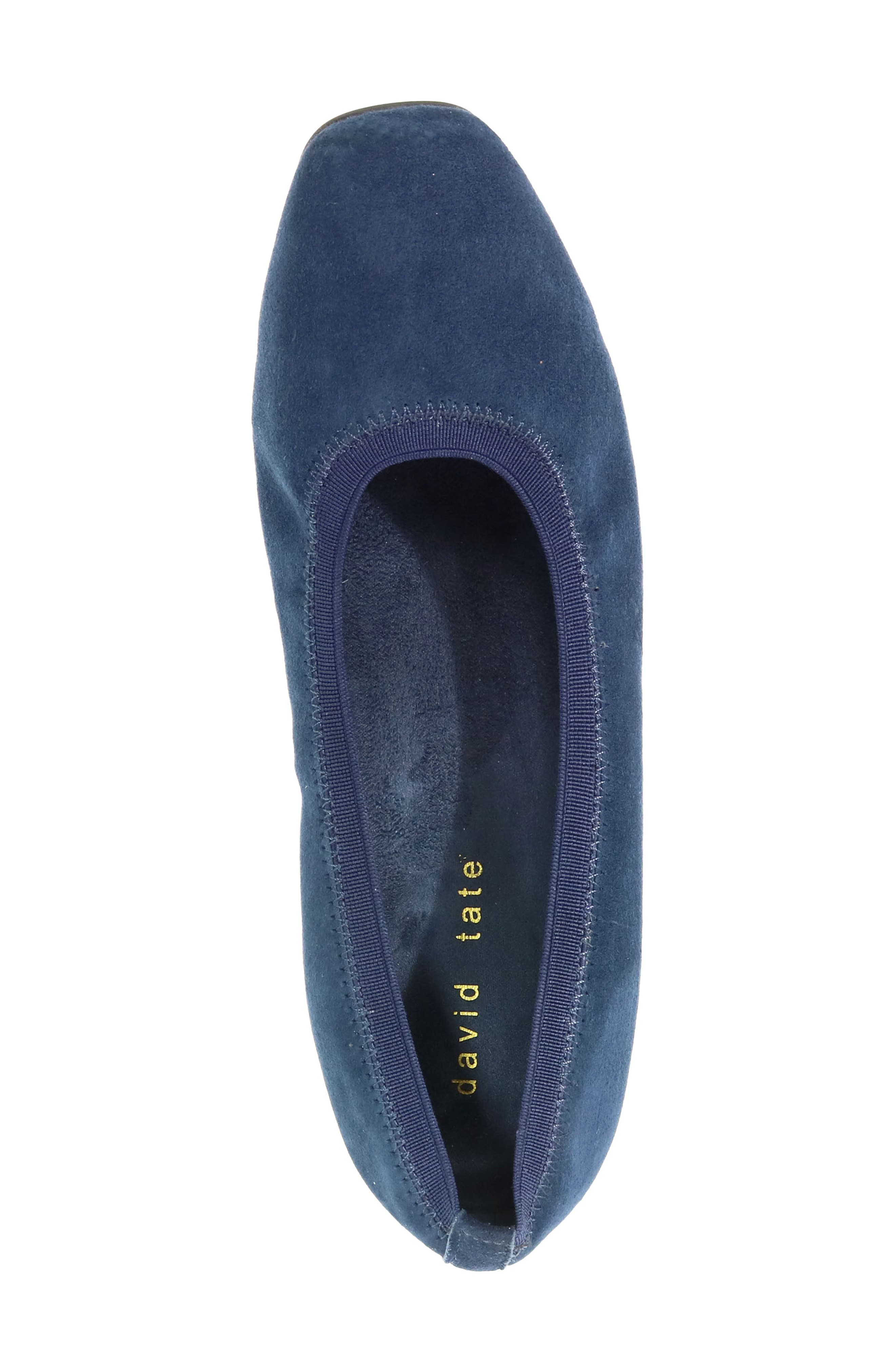 Fab Square Toe Pump, Alternate, color, NAVY SUEDE
