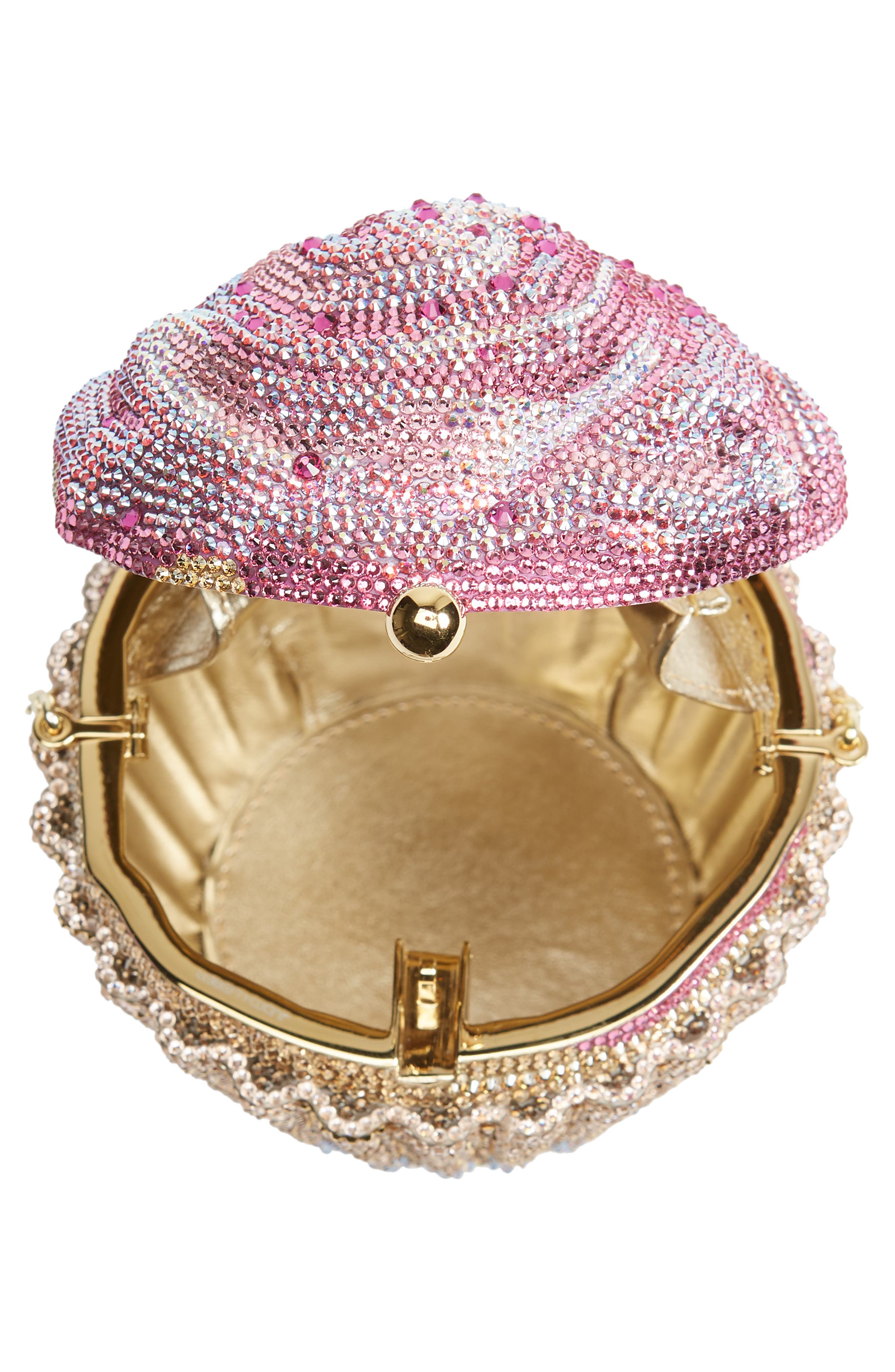 Judith Leiber Cupcake Crystal Embellished Clutch, Alternate, color, 