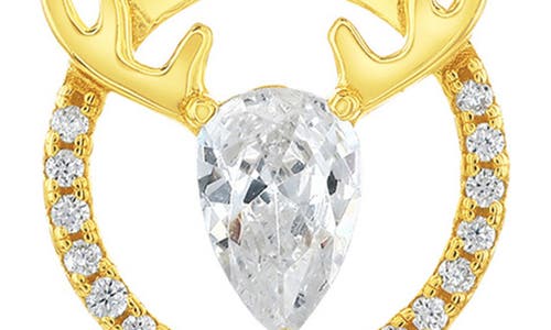 Simona Deer Antlers Cubic Zirconia Pendant Necklace