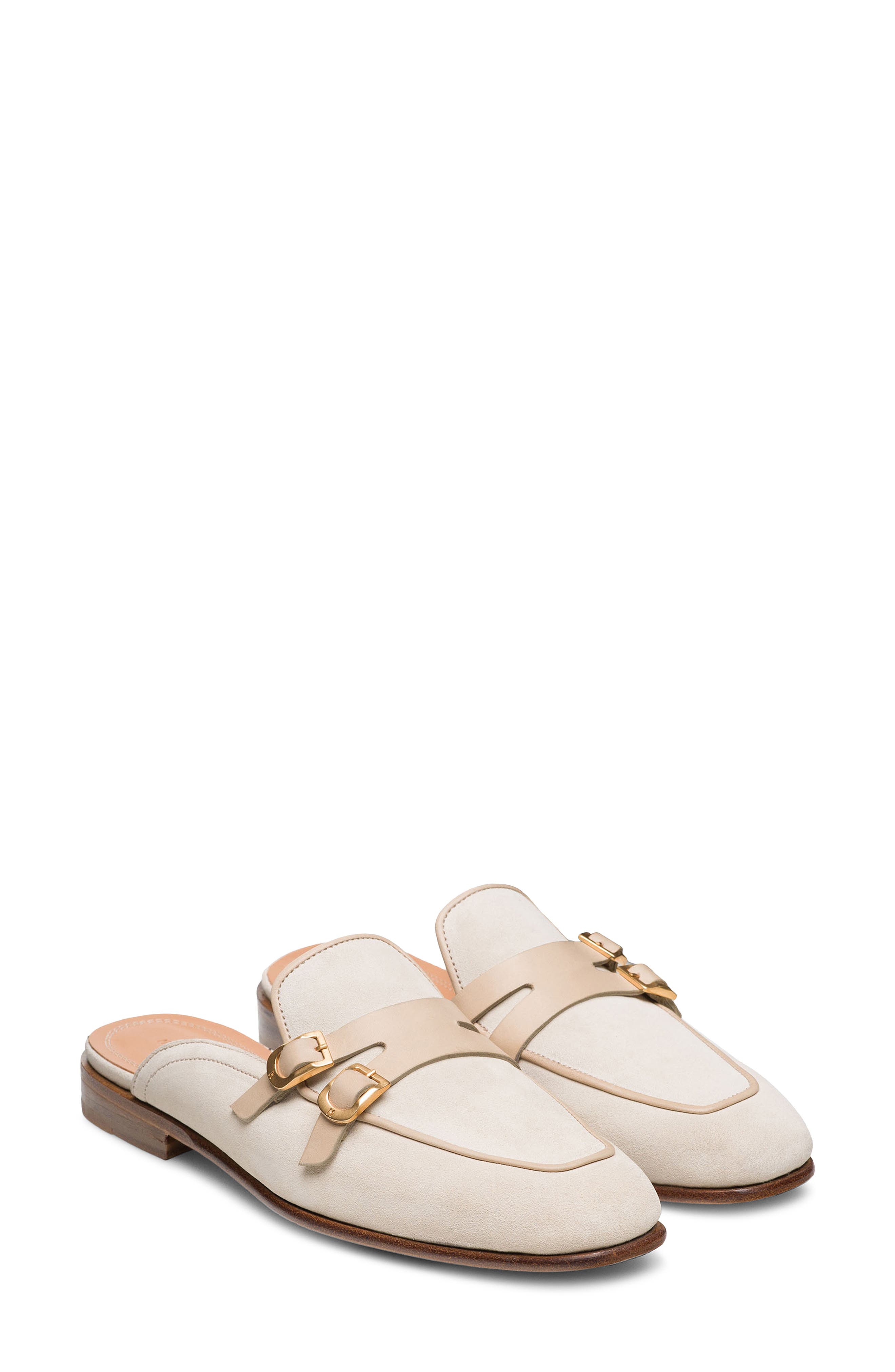 Magnanni Bella Loafer Mule, Main, color, Taupe Suede