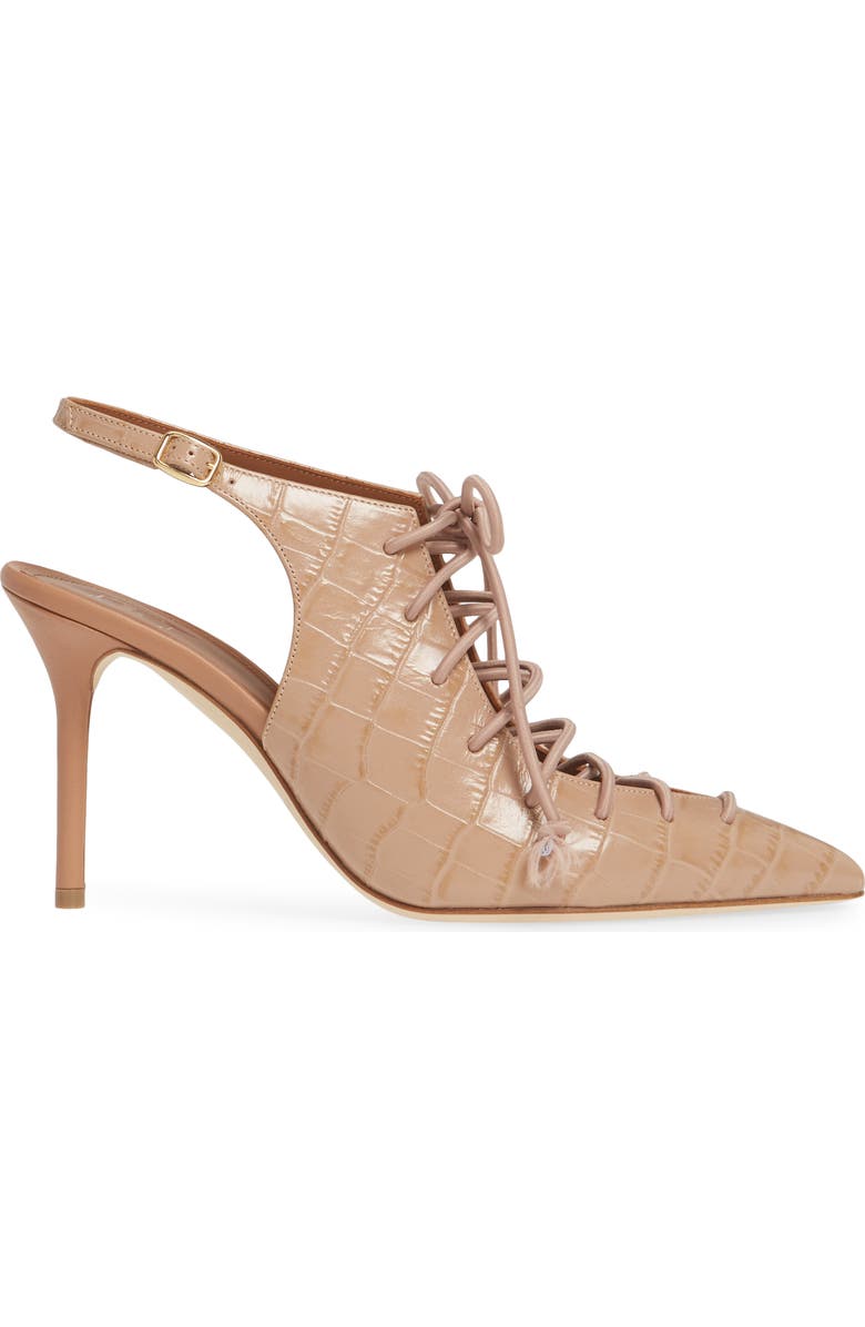 Malone Souliers Alessandra Pointed Toe Lace-Up Pump, Alternate, color,