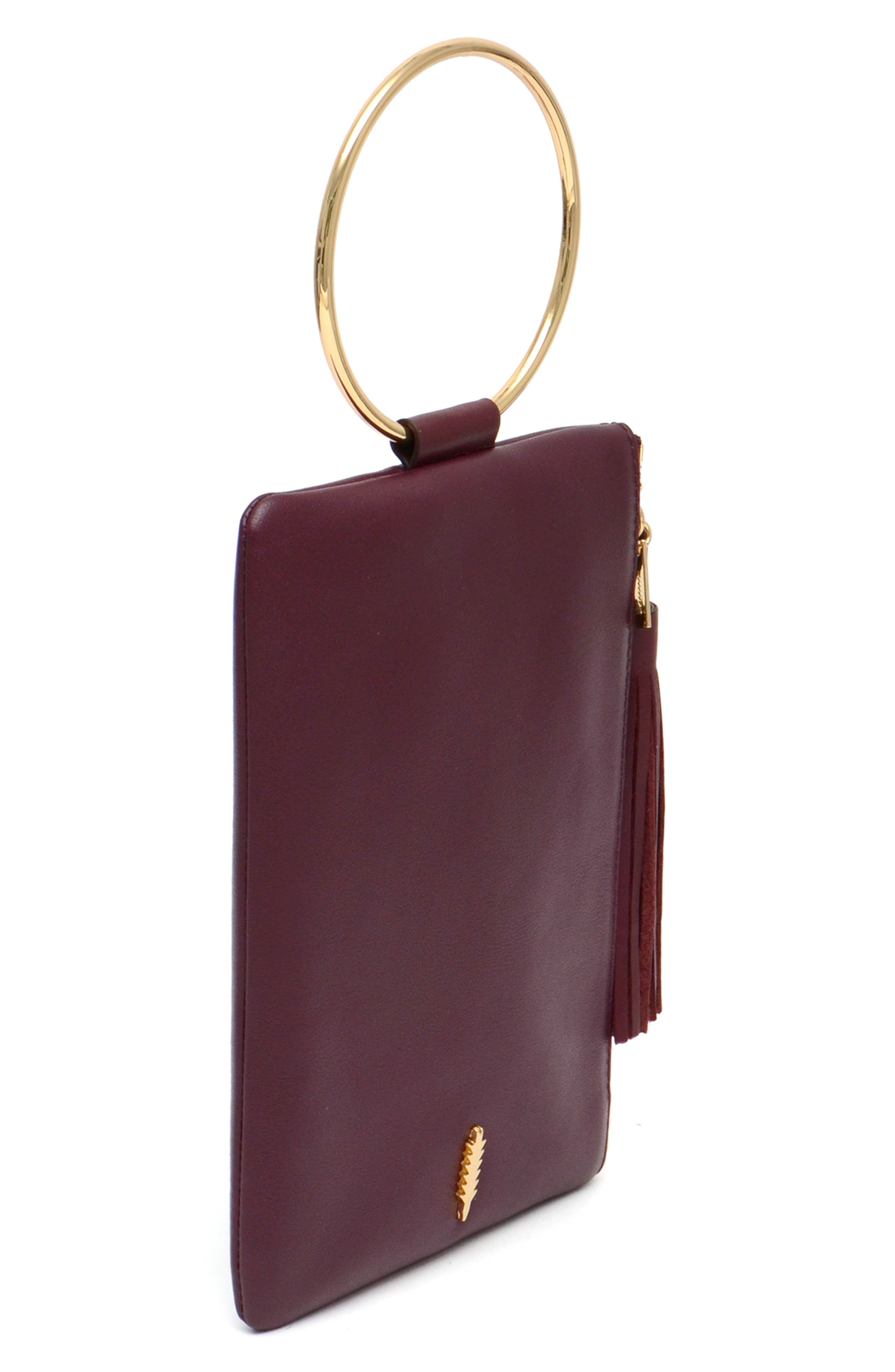 Thacker Nolita Leather Ring Clutch, Alternate, color, 