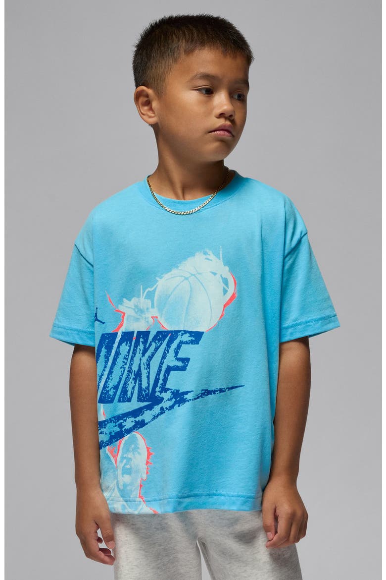 Kids' Jordan Reissue Graphic T-Shirt, Alternate, color, BLUE CHILL