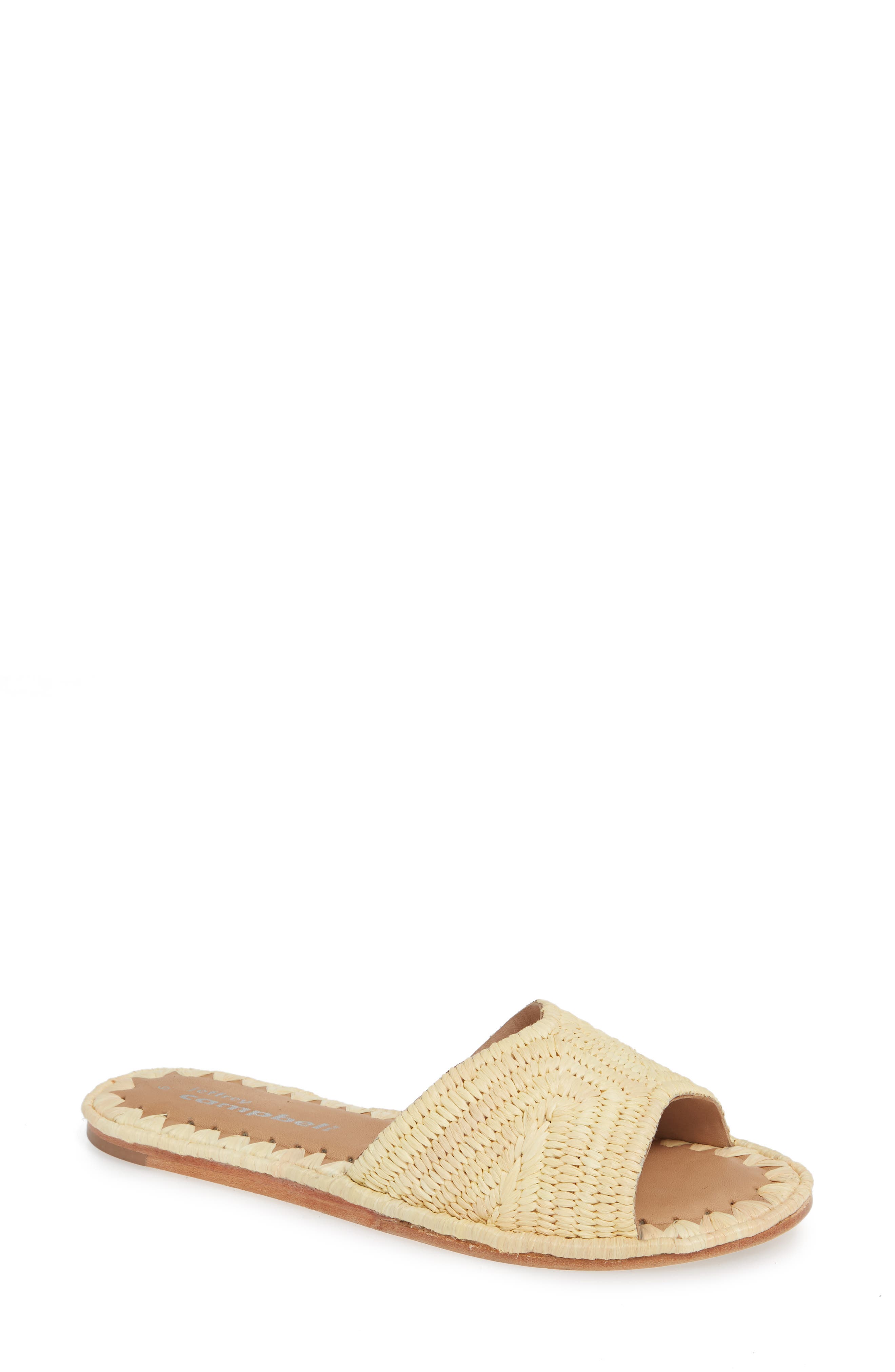 Jeffrey Campbell Dane Raffia Slide Sandal, Main, color, 
