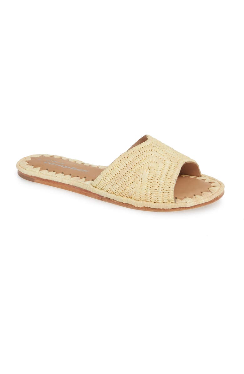 Jeffrey Campbell Dane Raffia Slide Sandal, Main, color,
