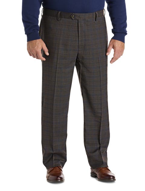 Big 
Tall  Waist-Relaxer Plaid Dress Pants
