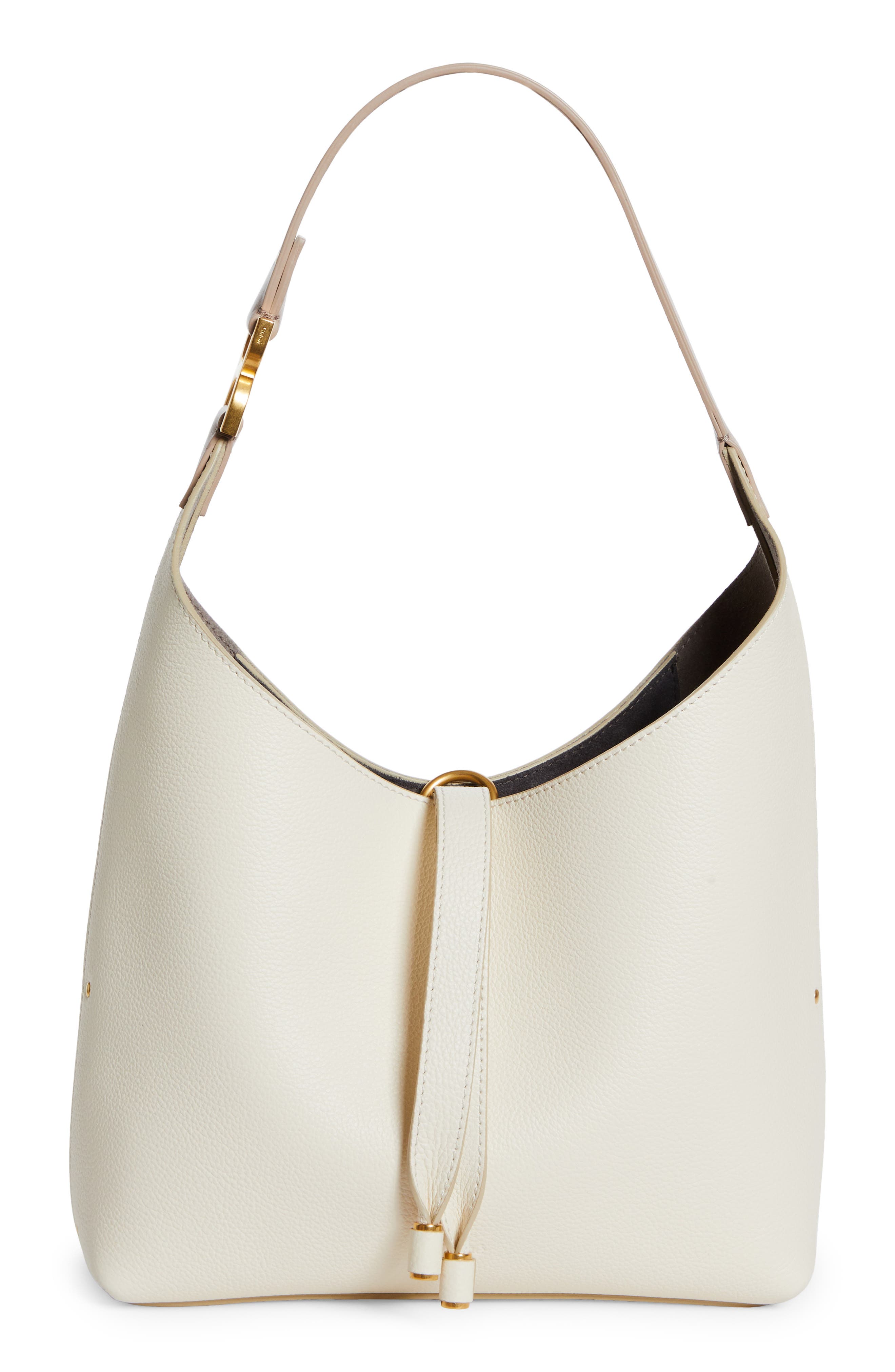 Chloé Small Marcie Leather Hobo Bag, Main, color, 