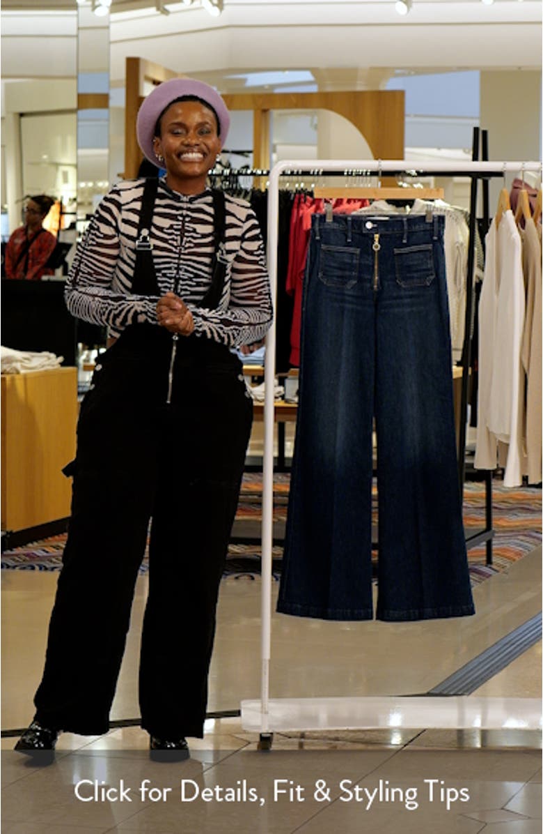 The Hustler Roller Patch Pocket Wide Leg Jeans, sales video thumbnail