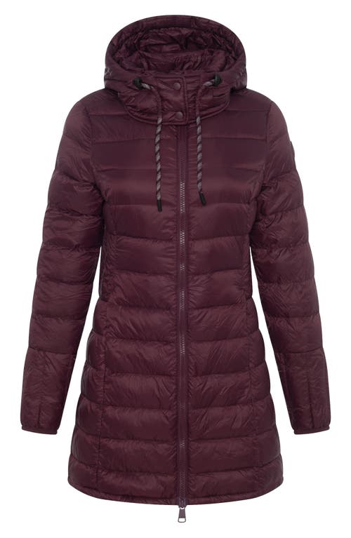 Lole Claudia Hooded Packable Down Jacket In Animal Print
