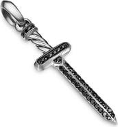 David Yurman Pavé Black Diamond Sword Amulet