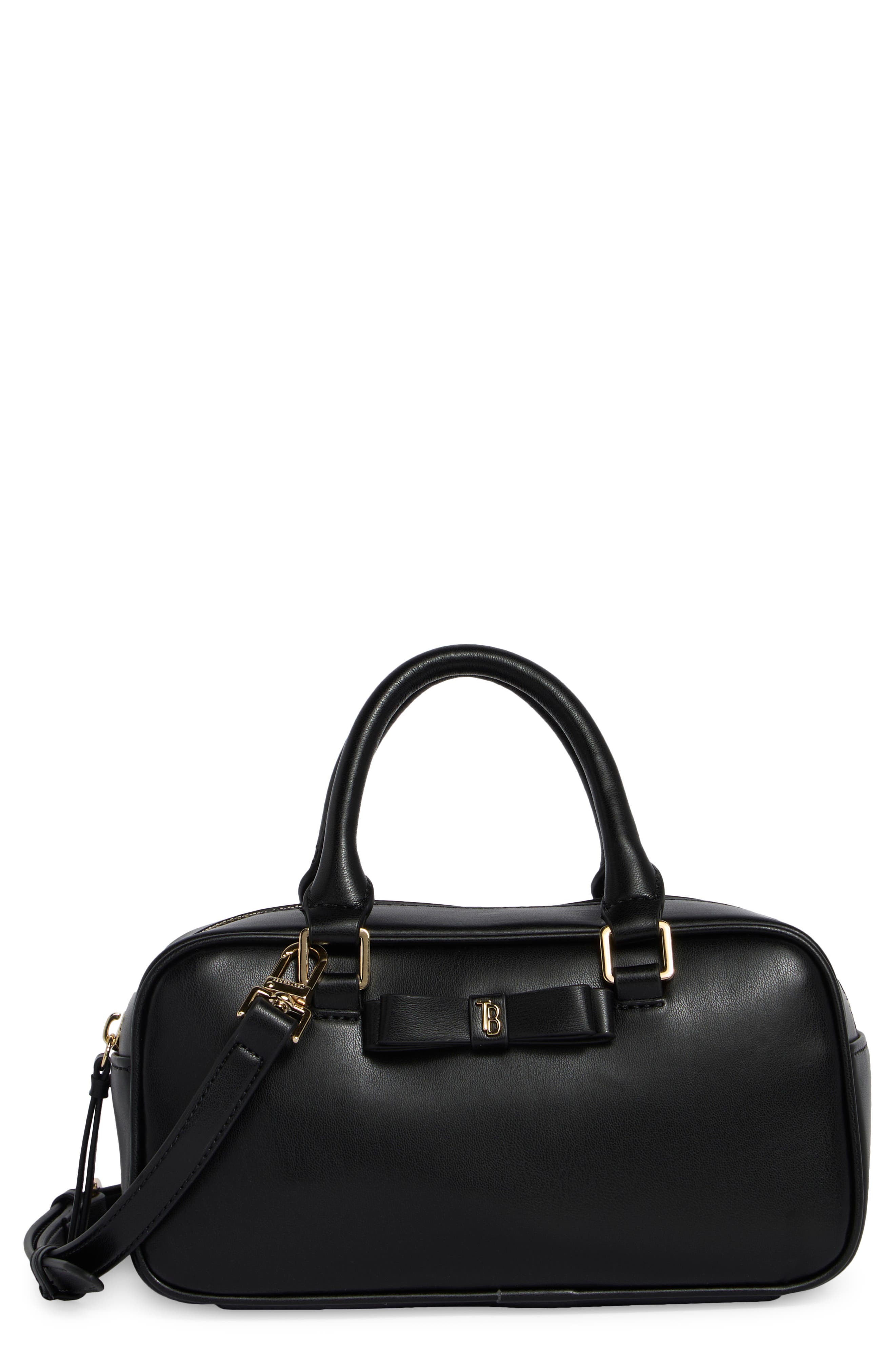 Trisha Bow Faux Leather Crossbody Bag