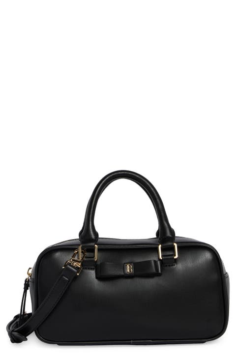 Trisha Bow Faux Leather Crossbody Bag