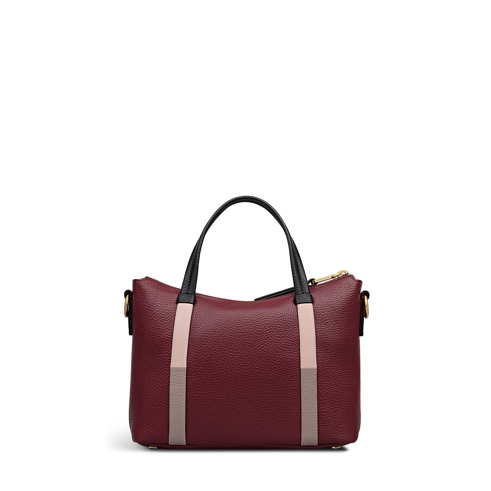 Waterloo Way Small Ziptop Satchel Bag, Alternate, color, Merlot