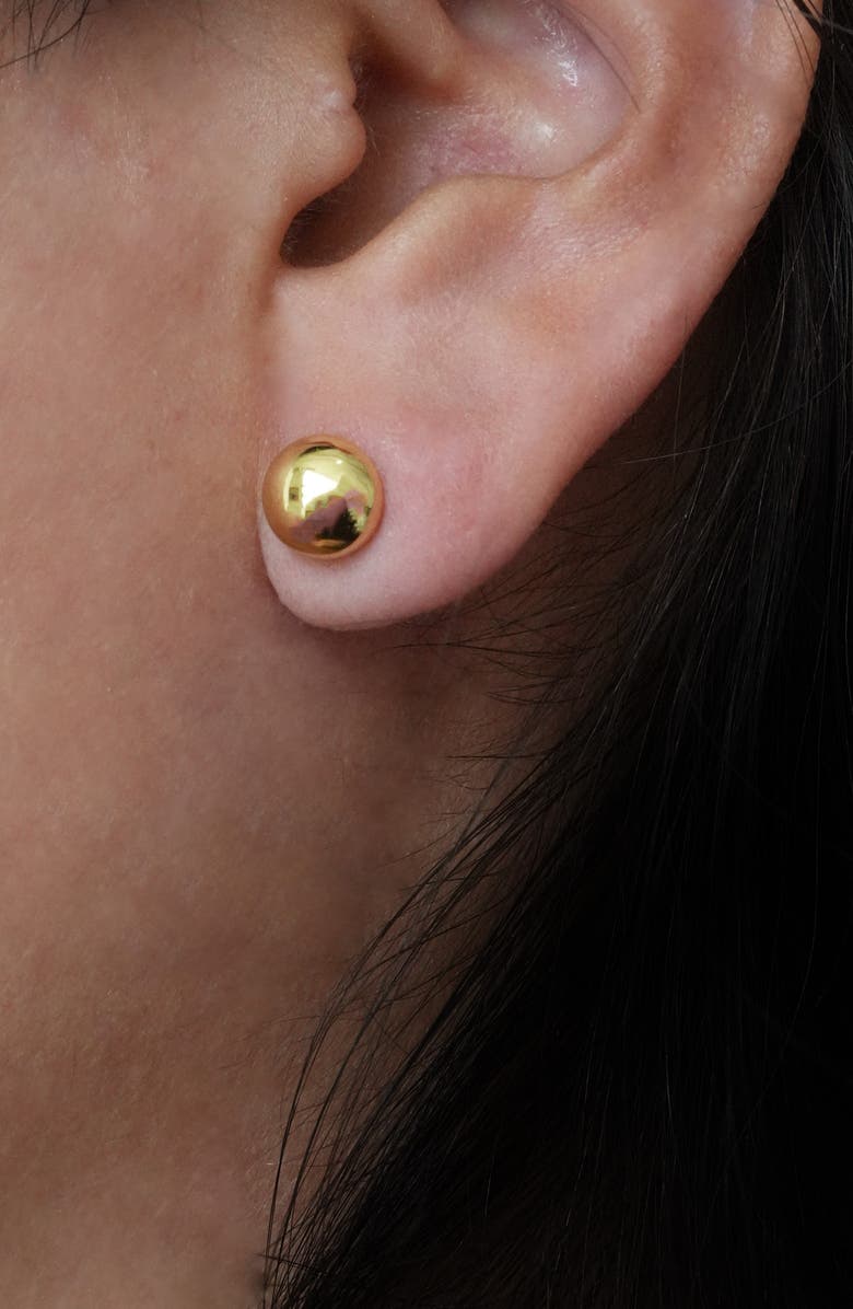 Argento Vivo Sterling Silver Set of 2 Post Earrings, Alternate, color, Gold