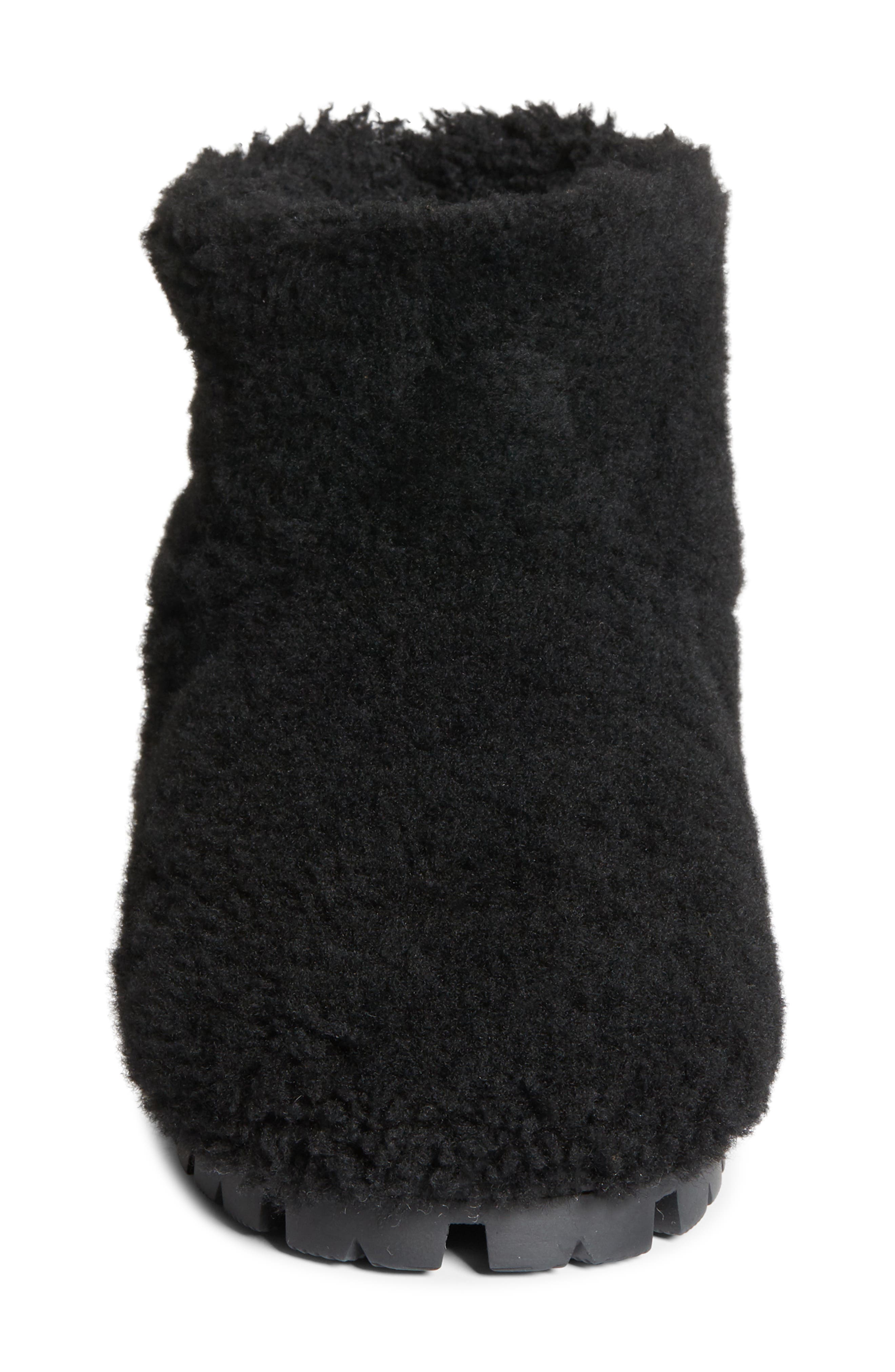 Prada Genuine Shearling Bootie, Alternate, color, 