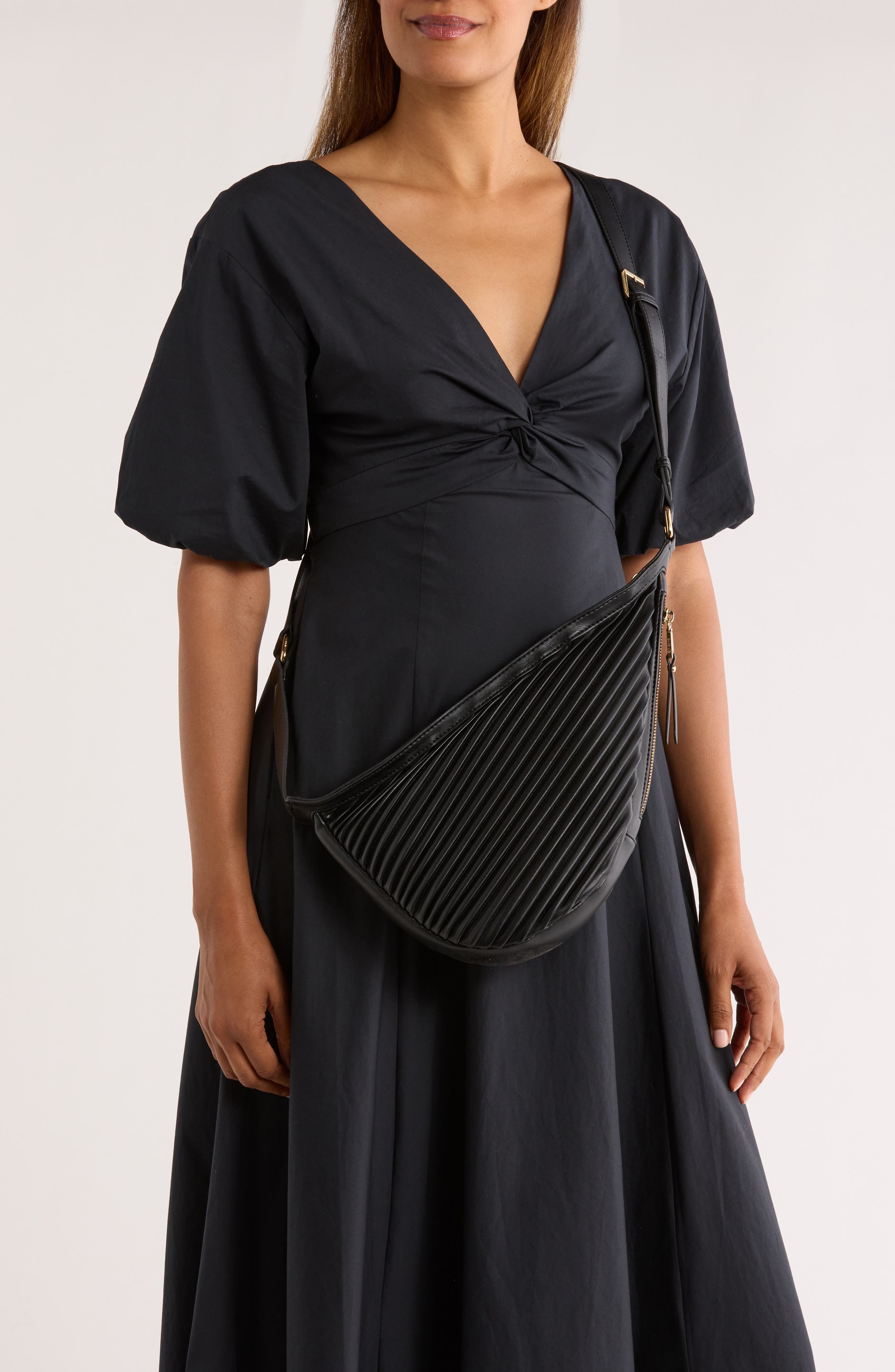 Dolce Vita Pleated Sling Crossbody Bag, Alternate, color, 