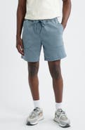 Roark Made to Fade Stretch Cotton Drawstring Shorts