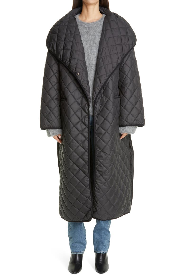 Annecy Padded Coat, Main, color, BLACK