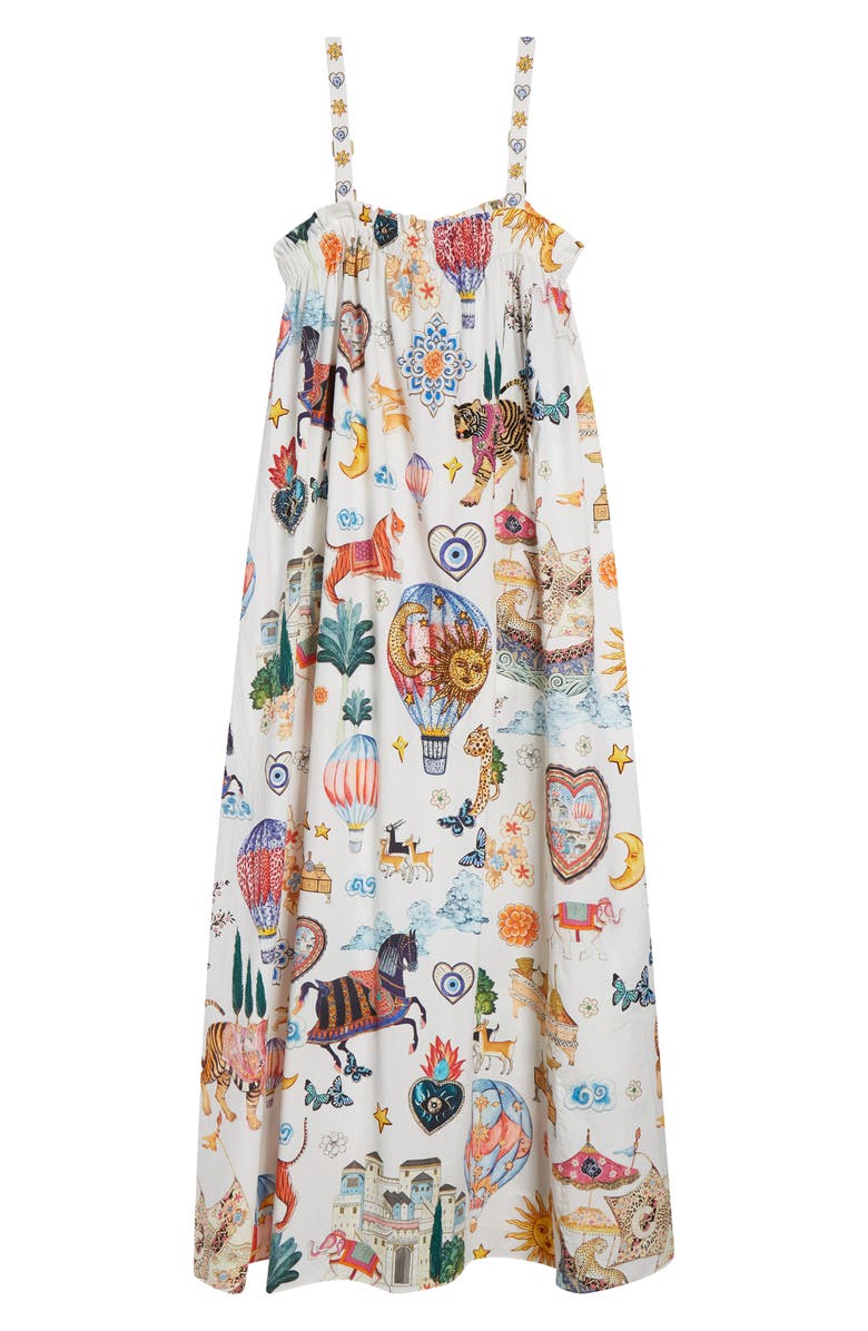 Camilla Print Cotton Maxi Sundress, Main, color, Kapadokya Kitsch