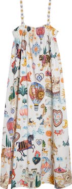Camilla Print Cotton Maxi Sundress