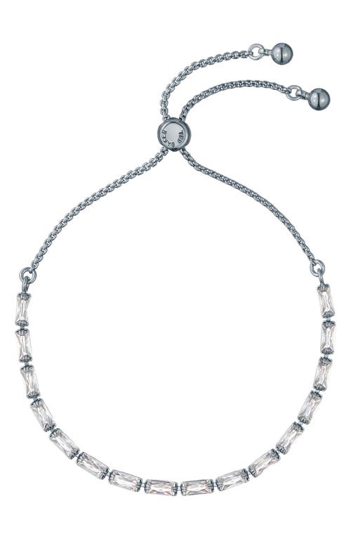 Ted Baker Isela Cubic Zirconia Baguette Bracelet In Silver Tone/clear Crystal