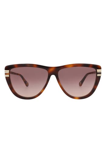 Chloé Square-frame Recycled Acetate Sunglasses In Brown