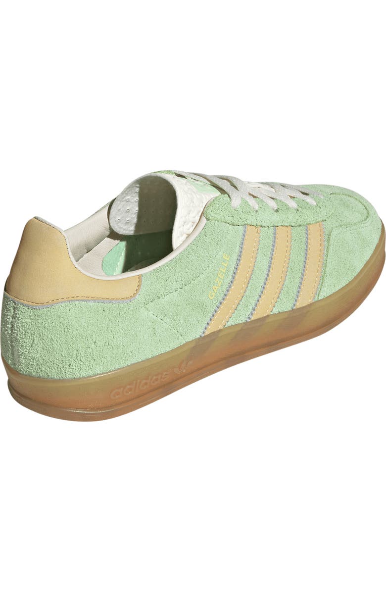 adidas Gazelle Indoor Sneaker, Alternate, color, Green Spark/ Almost Yellow